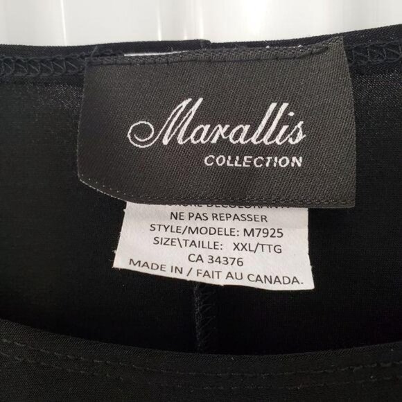 Marallis |  Classic Black Blouse - Picture 5 of 7